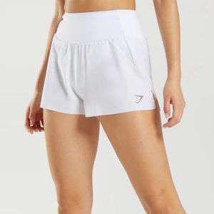 NWOT White Gymshark Speed Shorts